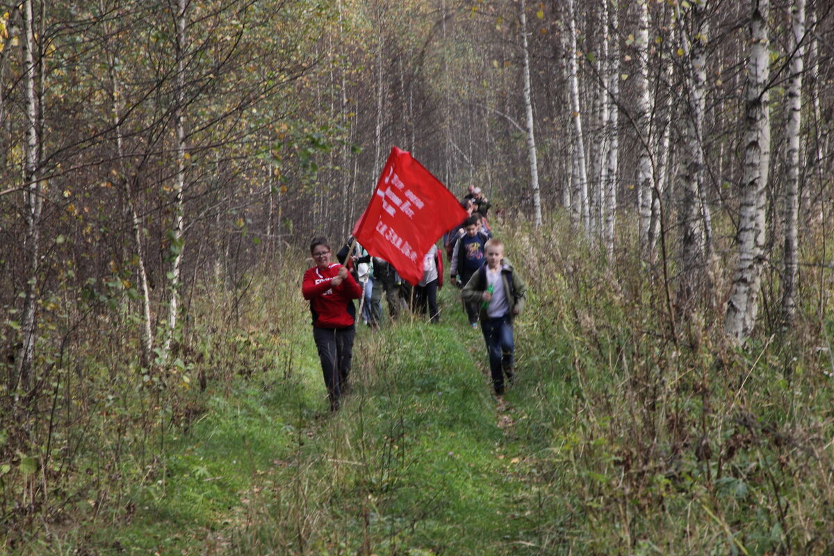 Патриотический проект продолжили ученики и родители 5 А школы № 1 г. Людиново