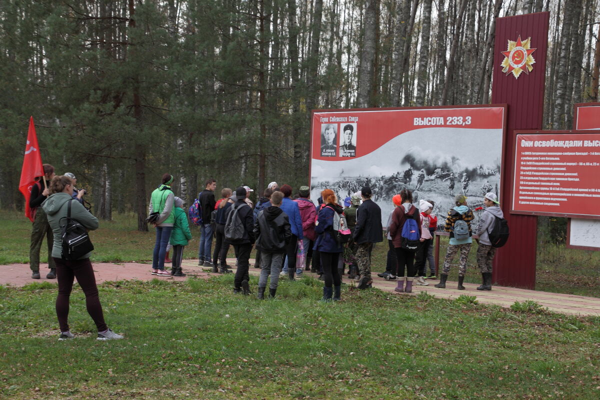 Школьники из Мещовского района приняли участие в патриотическом походе