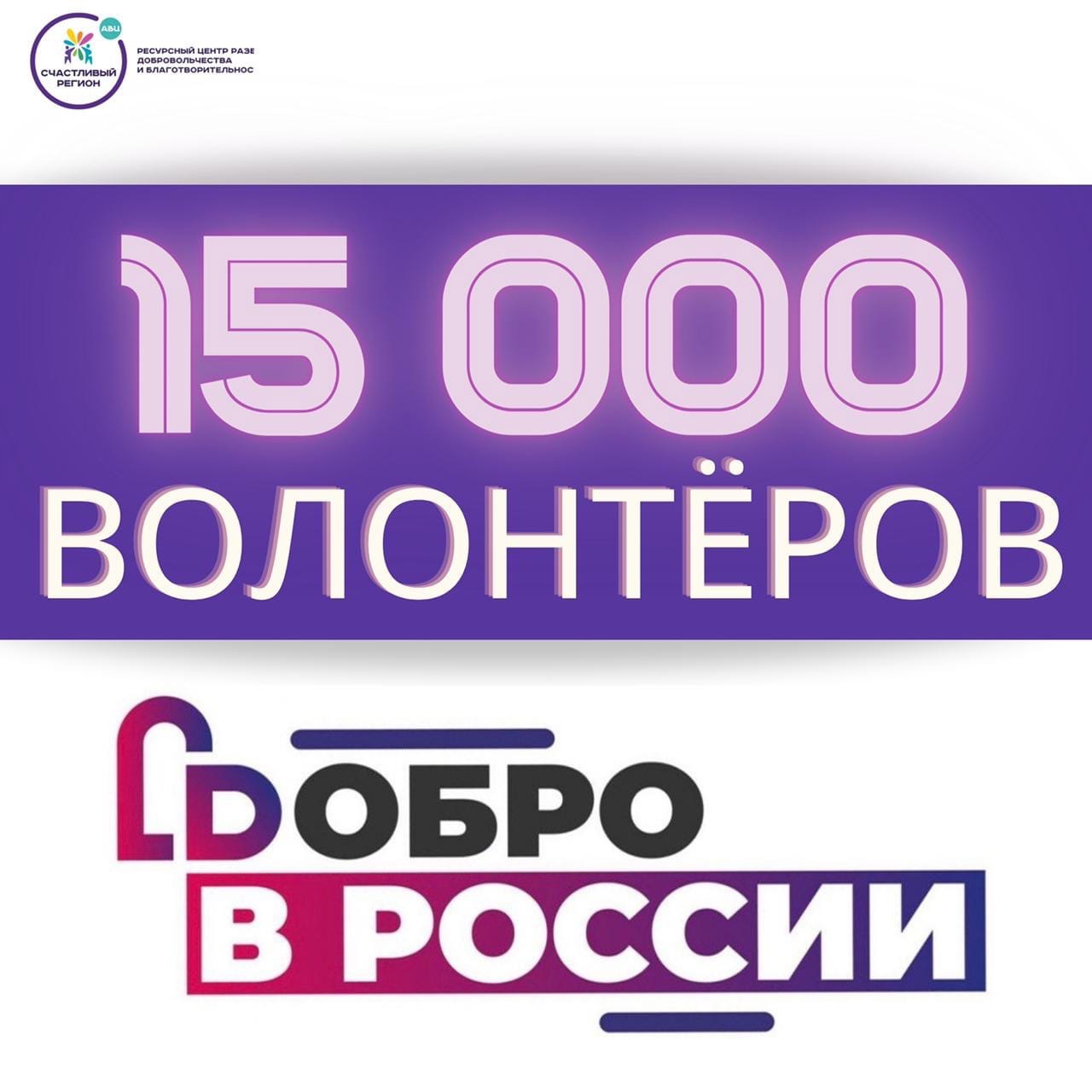 УРА! На сайте DOBRO.RU зарегистрировалось уже 15000 волонтёров Ульяновской области!