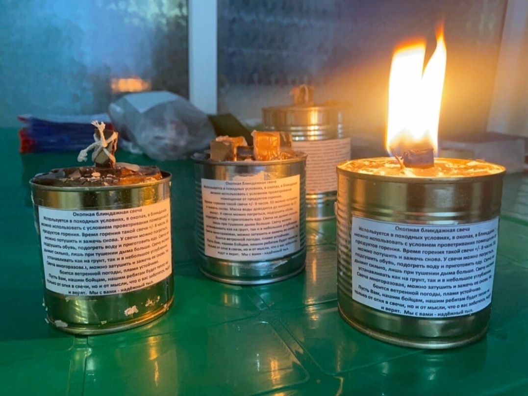 Изготовление блиндажных (окопных) свечей