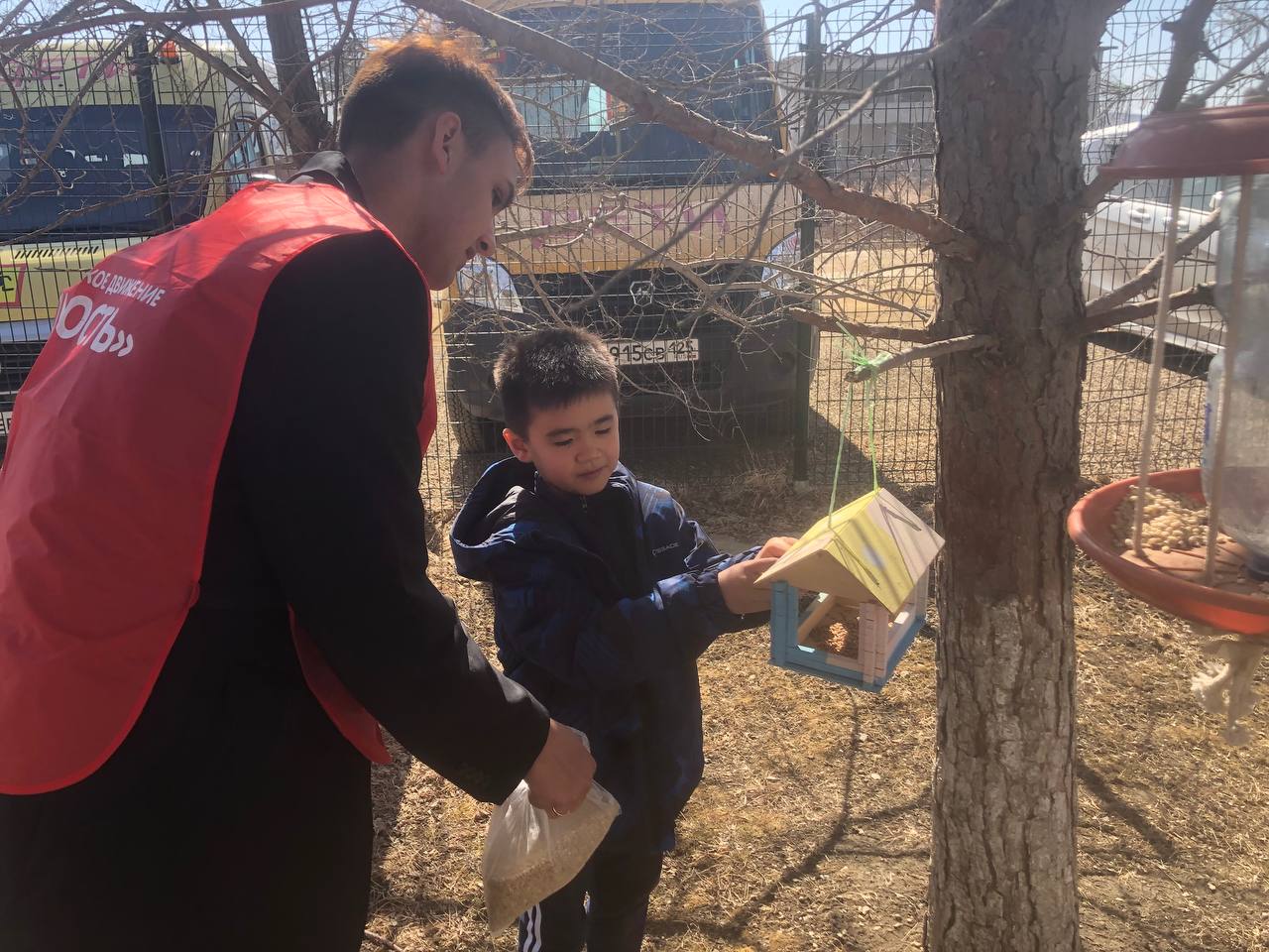 Волонтёры встретили птиц