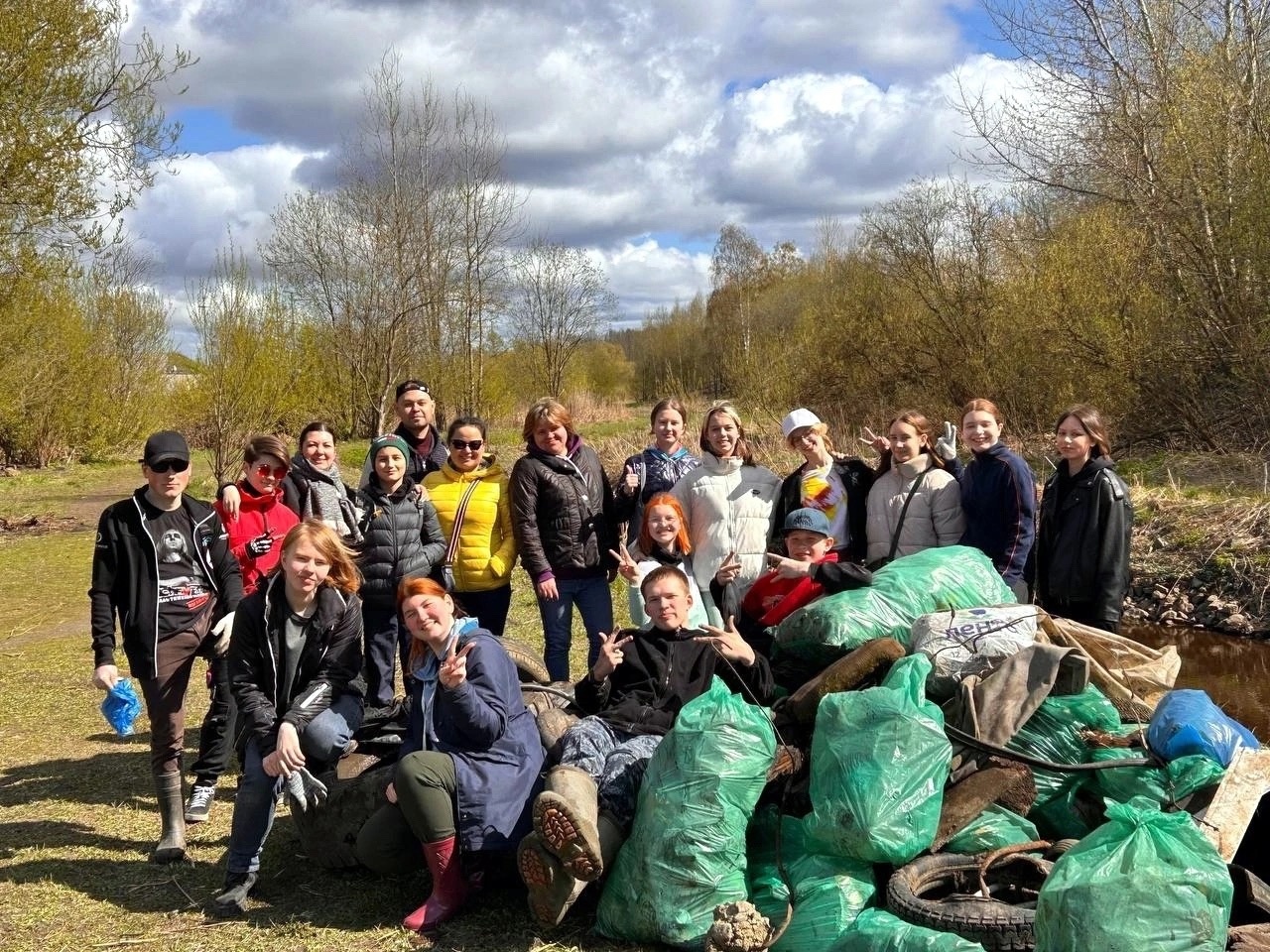 Наводим порядок в Муринском парке.