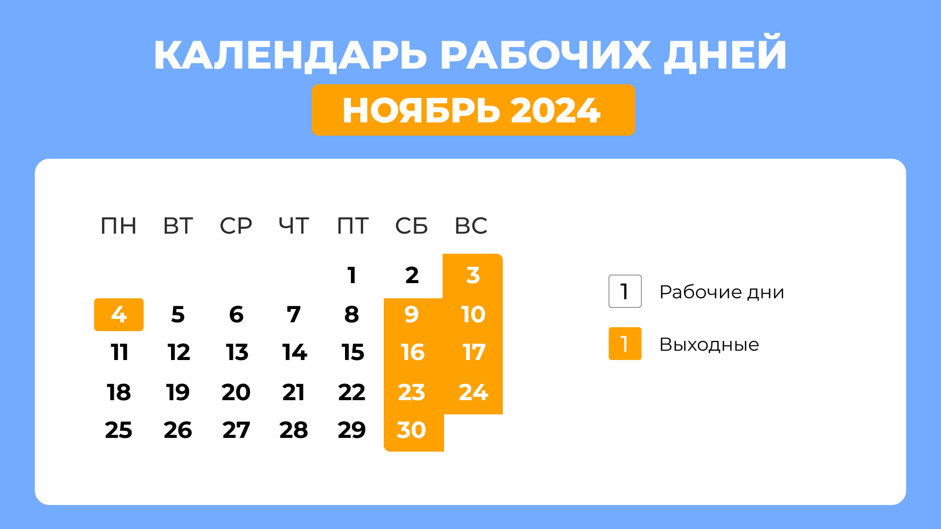 Праздники в ноябре-2024: когда, что и как отмечаем – календарь