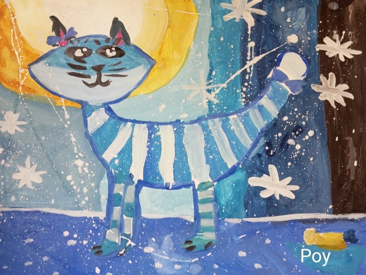 Особенные дети Тольятти создали принты с котиками для приюта «Преданное сердце»