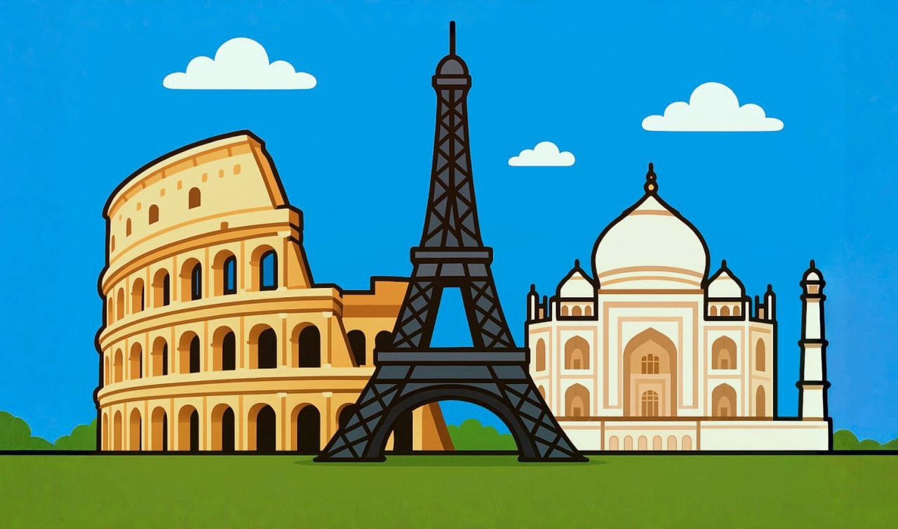 Определить эпохи по зданиям