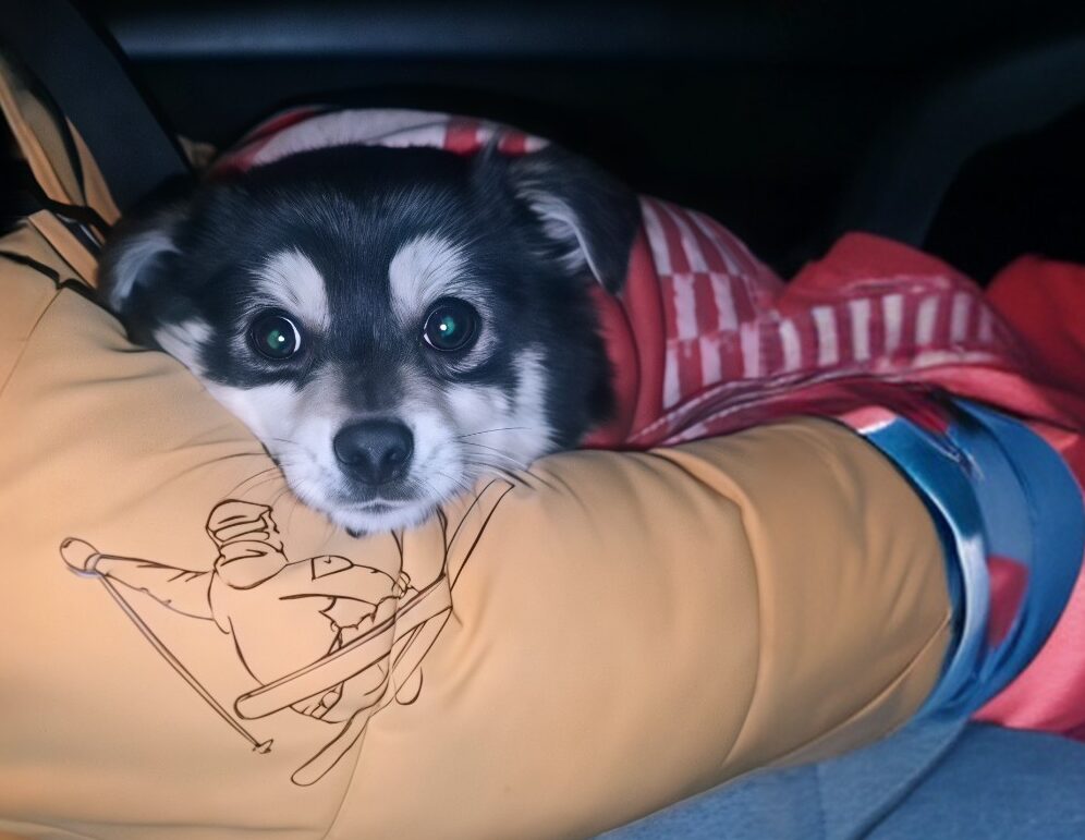 В Новосибирске спасли собаку, которая сломала позвоночник