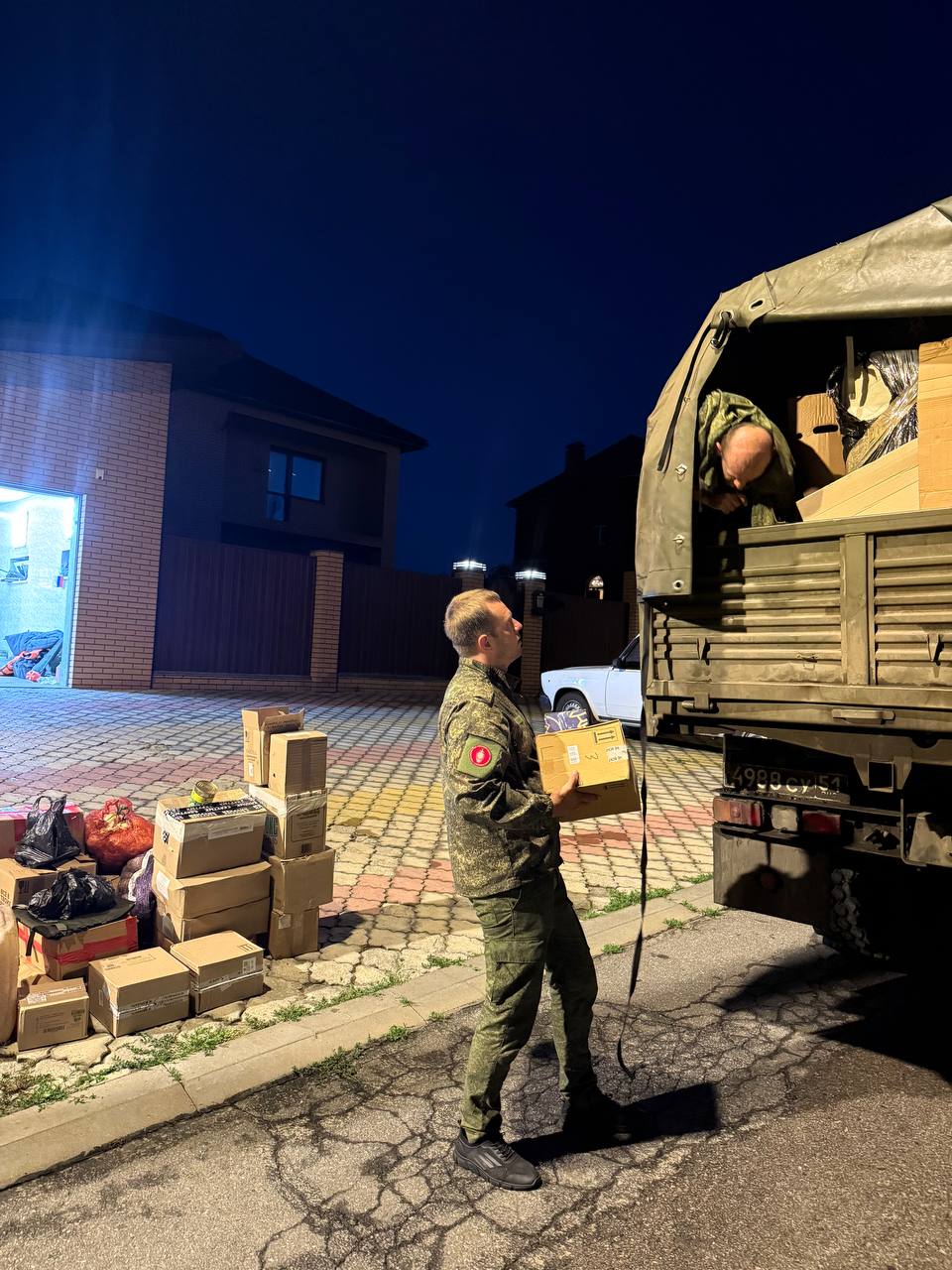 Гуманитарная миссия во 2 мотострелковый полк ВКСРота РЭБ