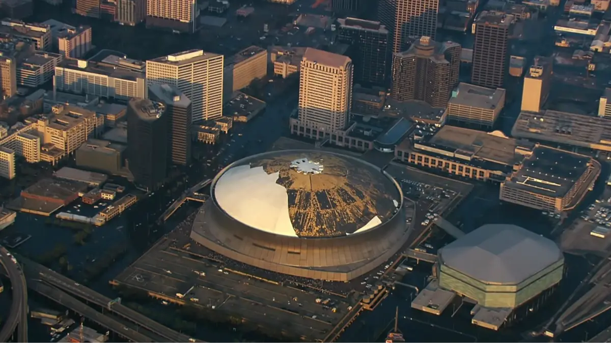 Кадр из фильма «Ураган Катрина: Ад и потоп» (2025)