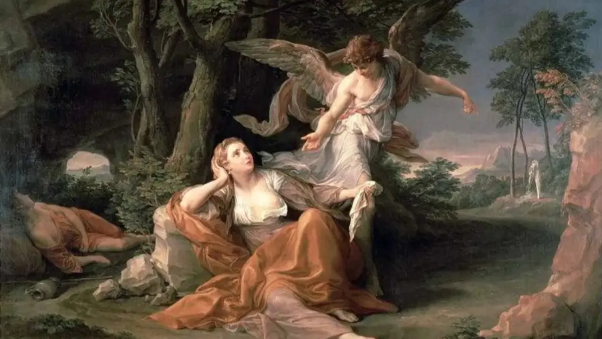 «Явление ангела Агари» Помпео Джироламо Батони