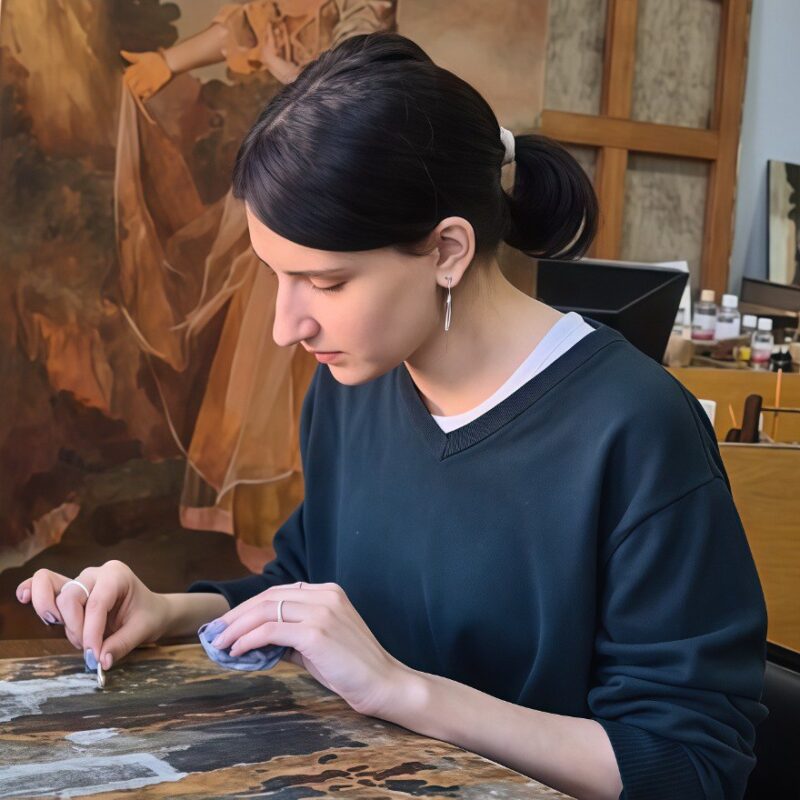 Из инструментов – мыло, щётка и скальпель: студентка из Петербурга отреставрировала икону XIX века