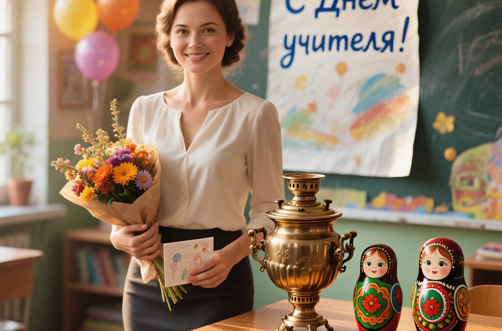🎉 С Днём Учителя! Спасибо за ваше вдохновение и заботу! 🍎📚