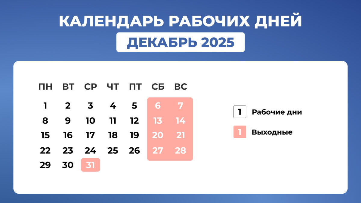 Какие праздники отмечают в декабре-2025 в России – производственный календарь