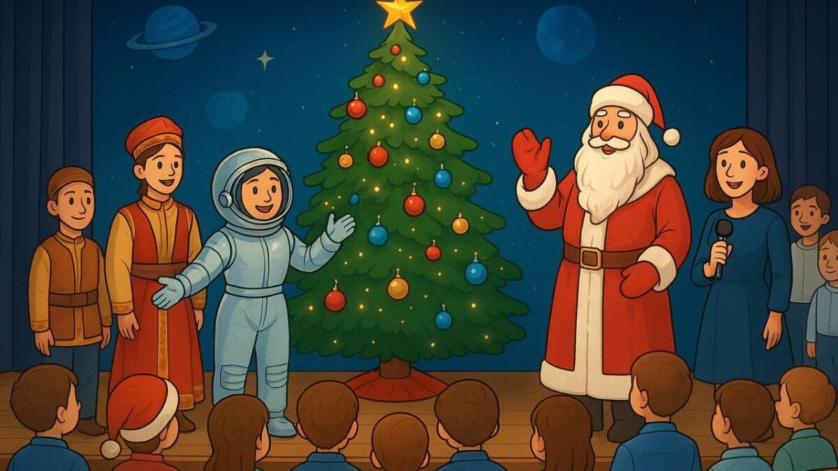 Новогодний праздник «Космическая ёлка» для воспитанников социальных учреждений в Общественной палате