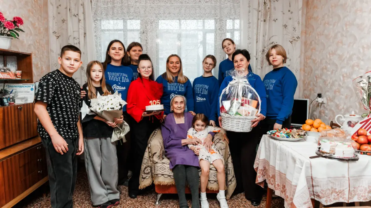 Волонтёры Победы поздравили нижегородскую труженицу тыла Марию Комолову со 105-летием