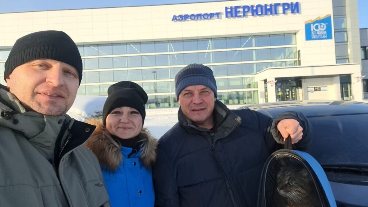 Спасли кота Федоса, который потерялся в поезде