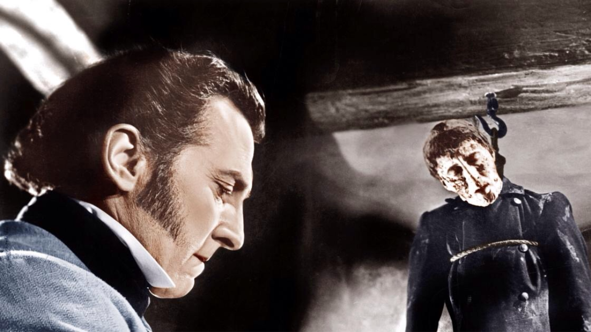 Кадр из фильма  «Проклятие Франкенштейна» (1957).