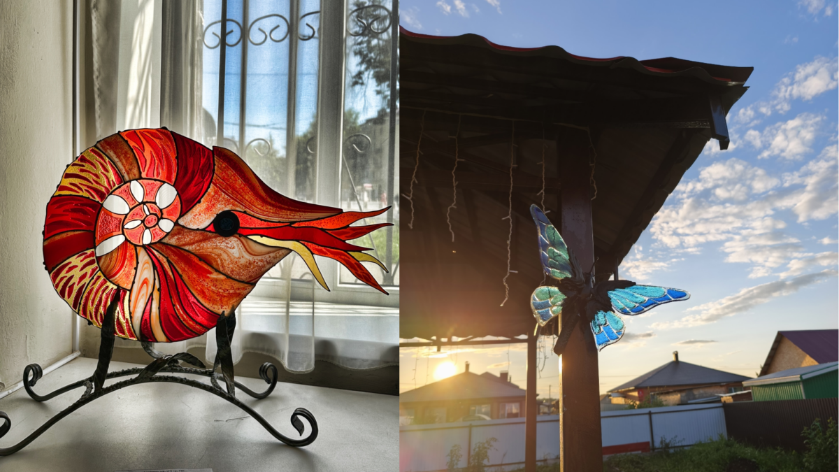 Художник по стеклу из Уфы создаёт ёлочные игрушки