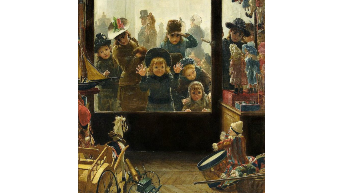 Тимолеон Мари Лобришон «Витрина магазина игрушек»