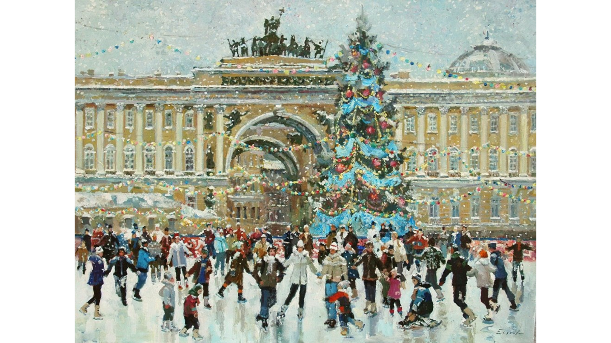 Новогодние картины: 12 полотен с праздничным настроением