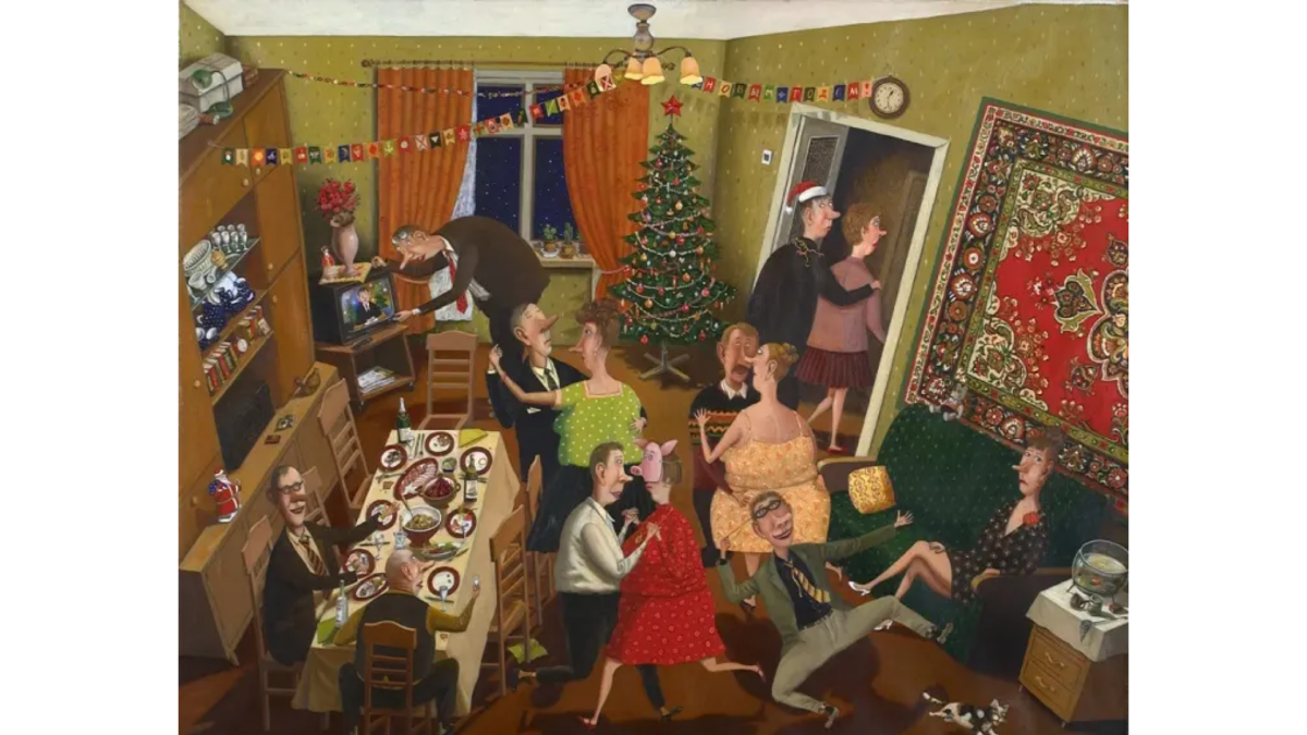 Новогодние картины: топ-12 полотен с праздничным настроением