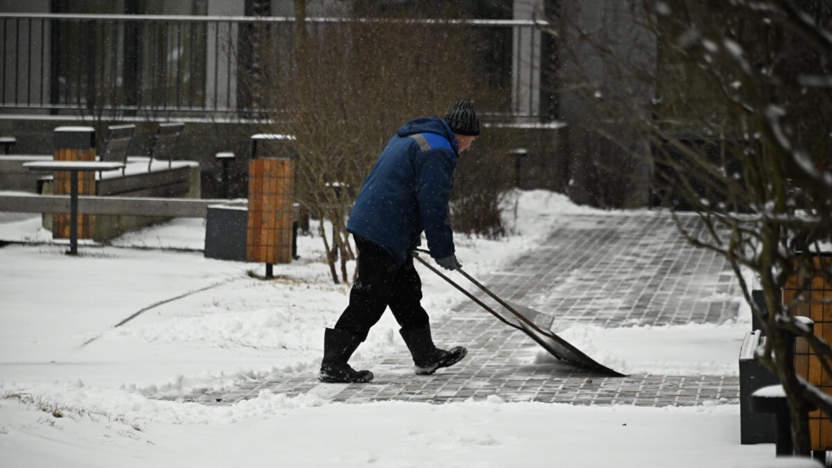 «Вы у меня самые любимые»: жильцы дома отблагодарили дворника за труд и поздравили с Новым Годом