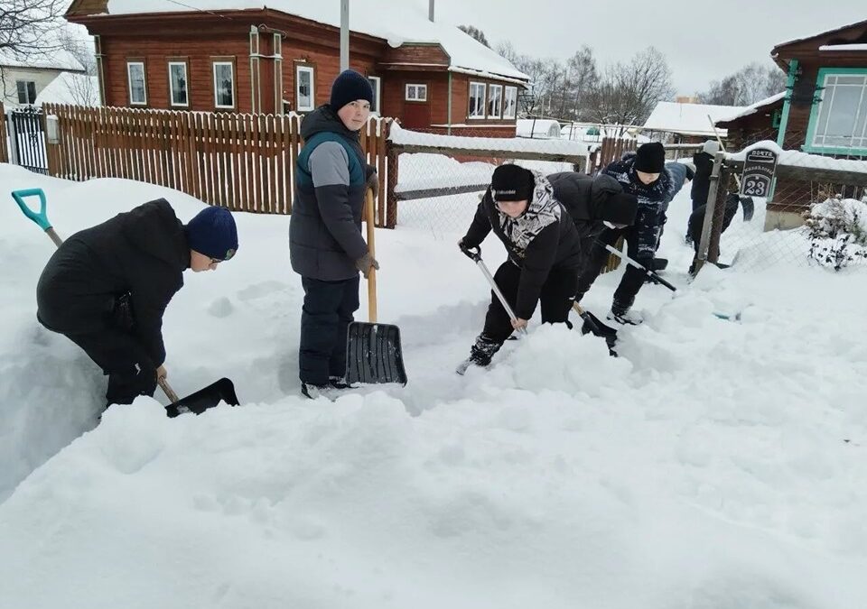 «Снежный десант» в работе