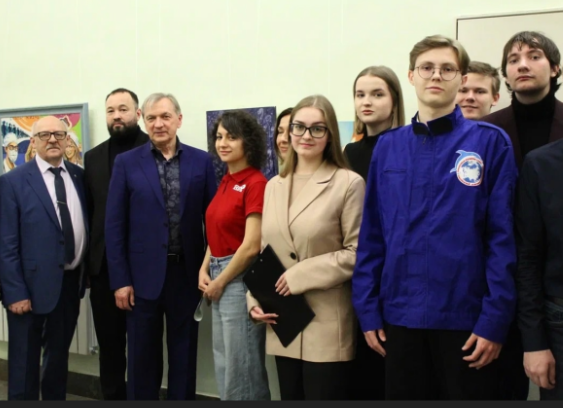 Добровольцы Гумкорпуса Санкт-Петербурга открыли выставку картин в Администрации губернатора города