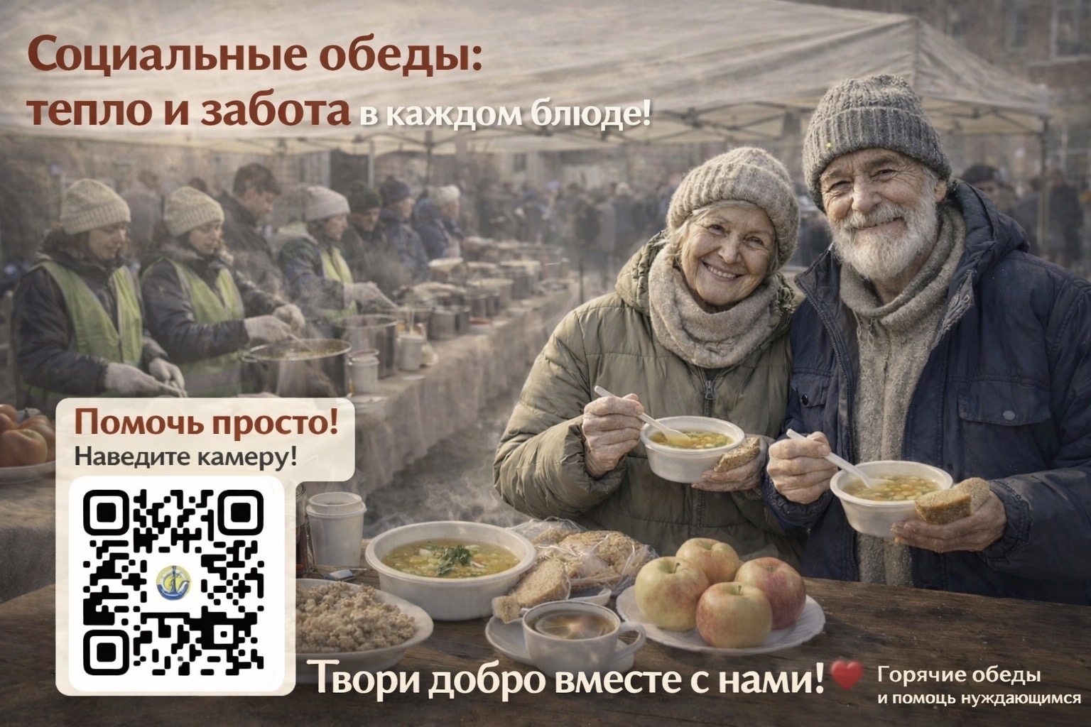 Cоциальные обеды: тепло и забота в каждом блюде! 🌟