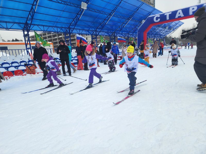 В Ивантеевке прошёл массовый детский старт «Лыжня здоровья»