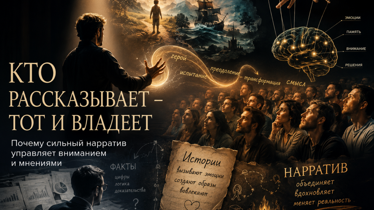 Почему сильный нарратив управляет вниманием и мнениями