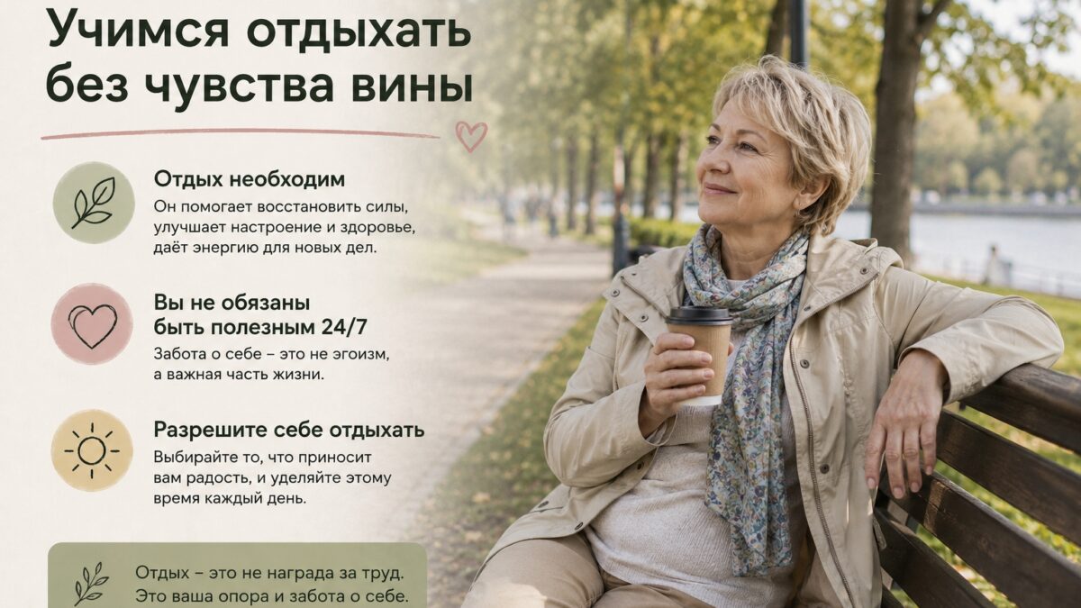 Учимся отдыхать без чувства вины