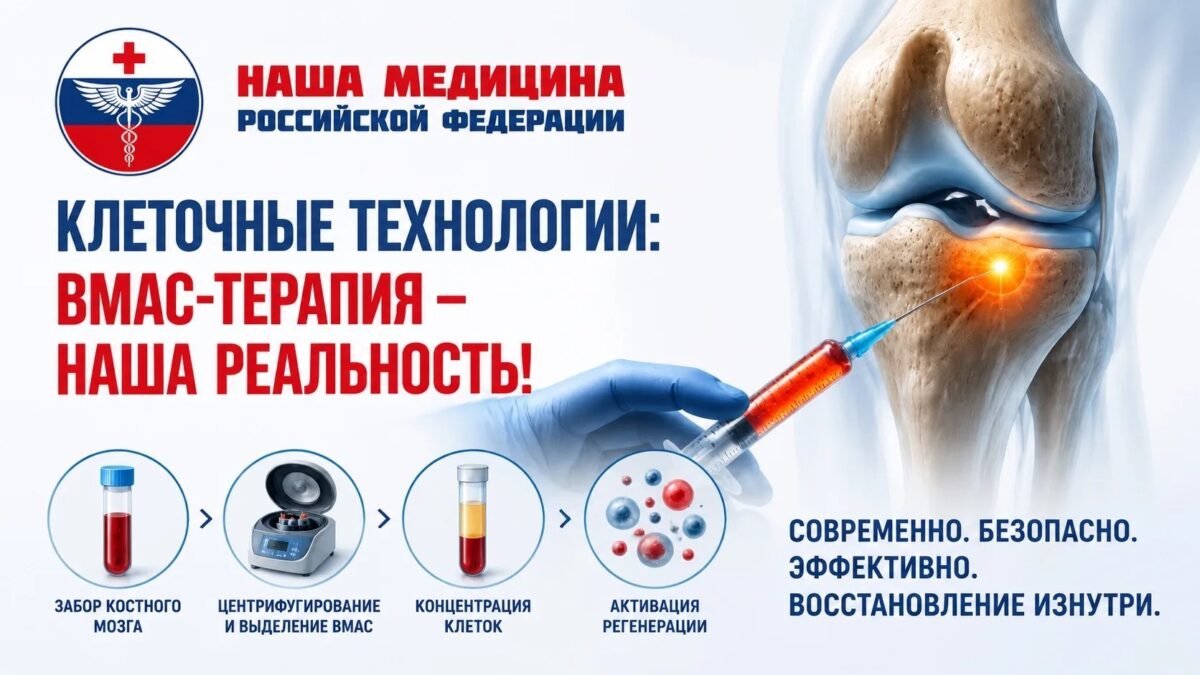 Клеточные технологии! BMAC-терапия — НАША РЕАЛЬНОСТЬ!