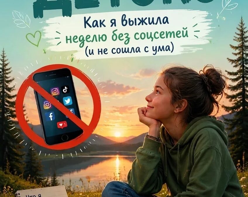 Цифровой детокс: как я выжила неделю без соцсетей (и не сошла с ума)