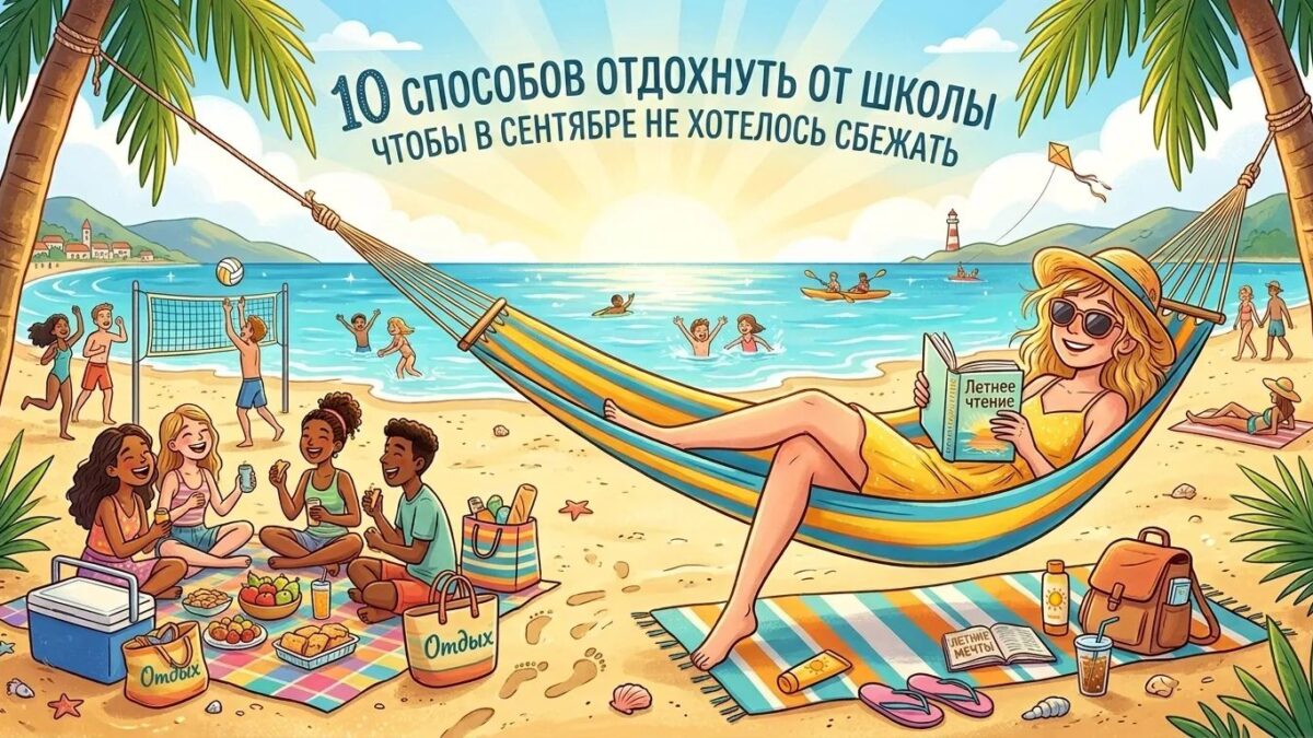 ☀️ 10 способов отдохнуть от школы так, чтобы в сентябре не захотелось сбежать