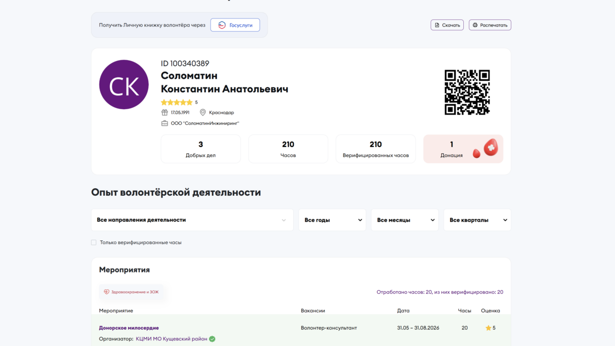 Донорство – это не разовая акция. Это образ жизни.