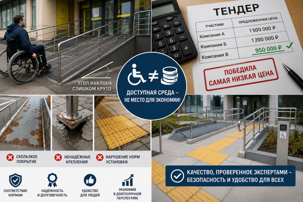 Торги на понижение: как экономия убивает доступную среду
