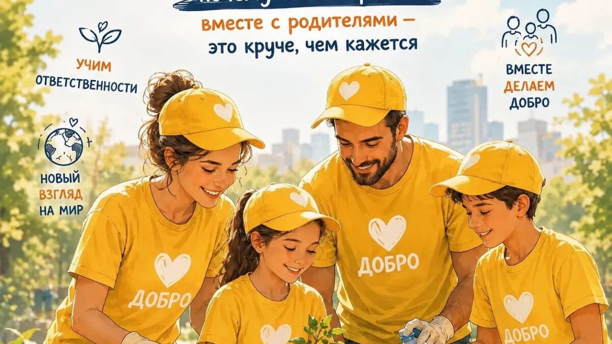 Семья как команда: почему волонтерство вместе с родителями — это круче, чем кажется