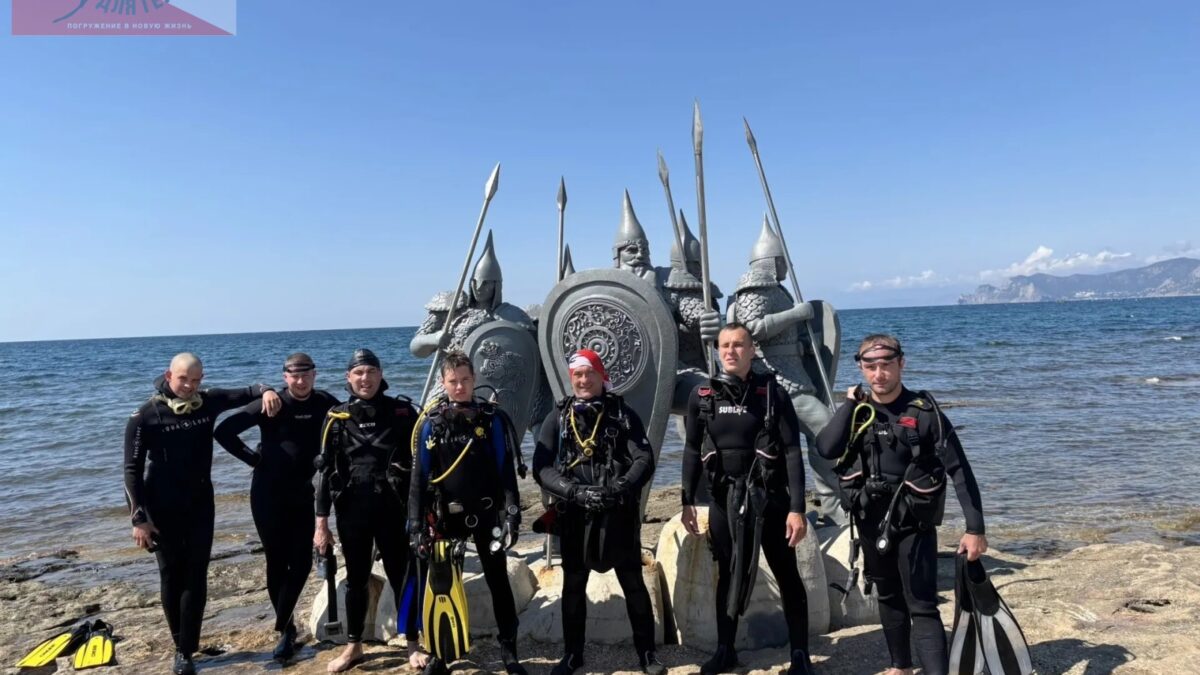Небо над головой, море под ногами: герои проекта «Дайвинг для героев» покоряют Крым