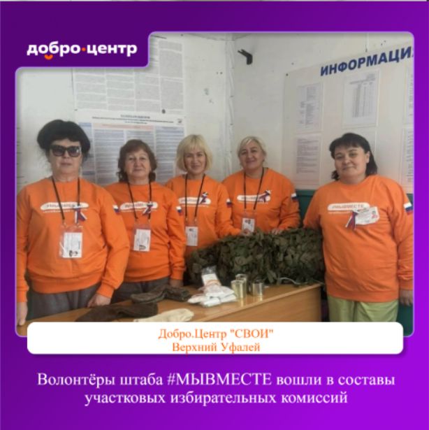 Волонтёры штаба #МЫВМЕСТЕ вошли в составы участковых избирательных комиссий