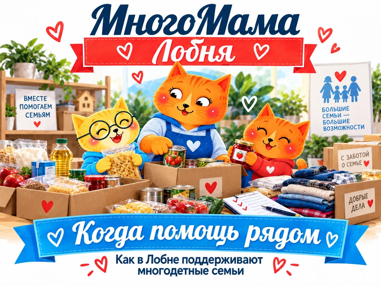 Когда помощь рядом: как в Лобне поддерживают многодетные семьи